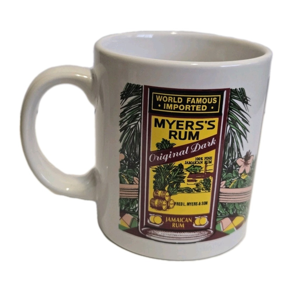 VTG Myers's‎ Rum Coffee Mug Cup Original Dark Imported Jamaican Fred Myers & Son